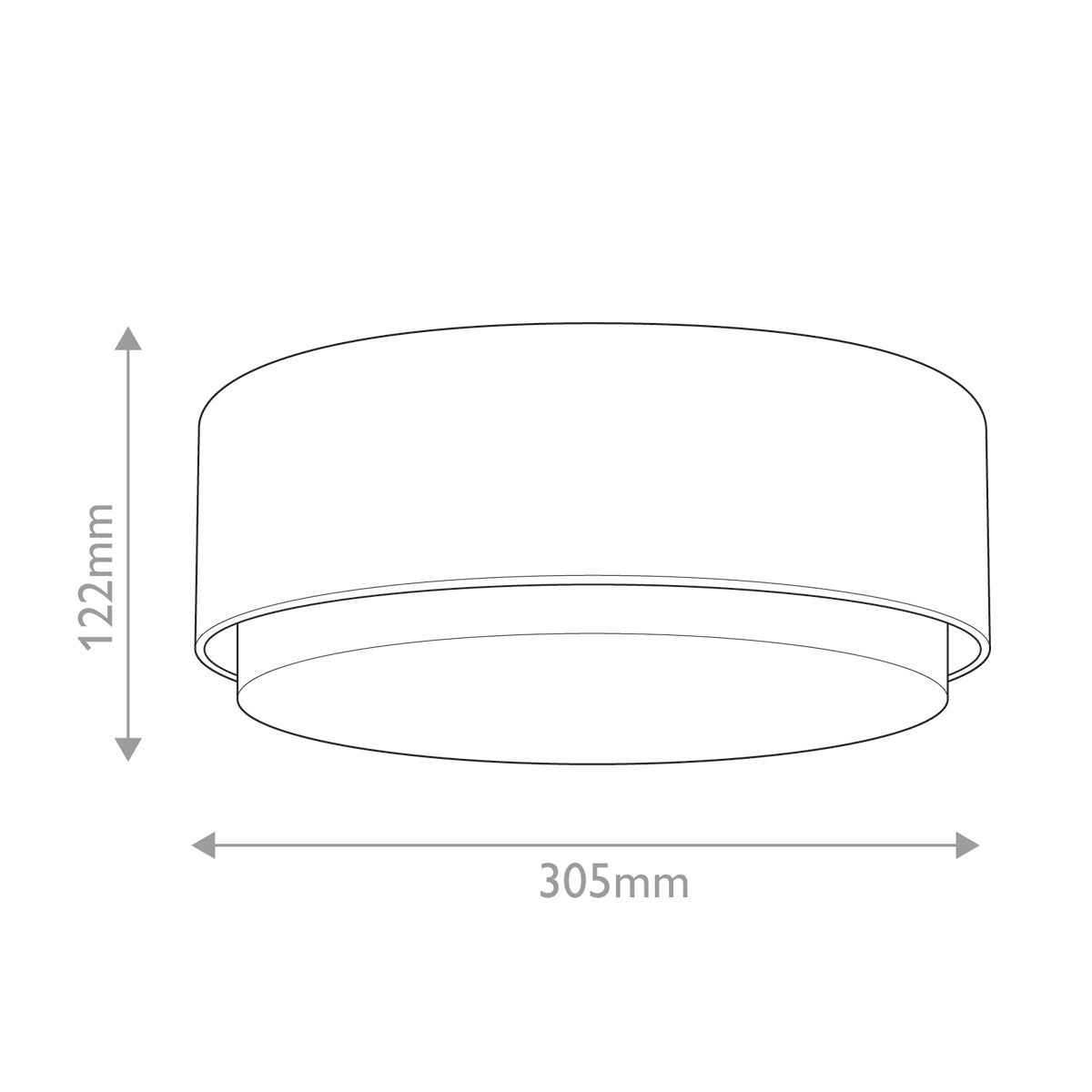 Hinkley Cedric Flush Small Mount Lacquered Brass with Opal Glass