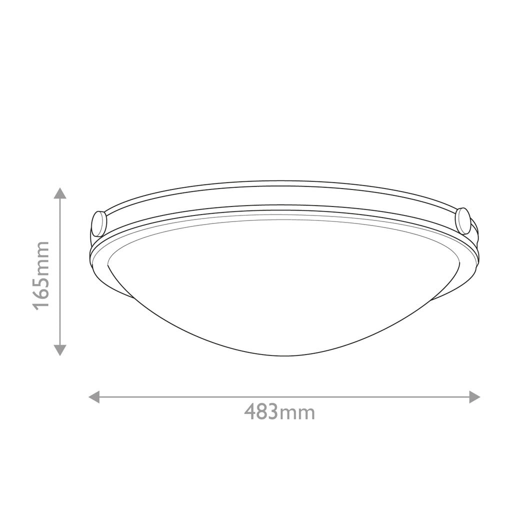 Hinkle Collier 3 Light Medium Flush Ceiling Fitting Black Oxide with Seeded Glass
