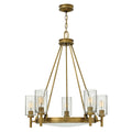 Hinkley Collier 5 Light Chandelier in Heritage Brass