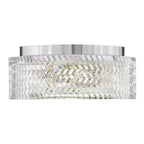 Hinkley Elle 2 Light Small Flush Chrome wit Glass Shade