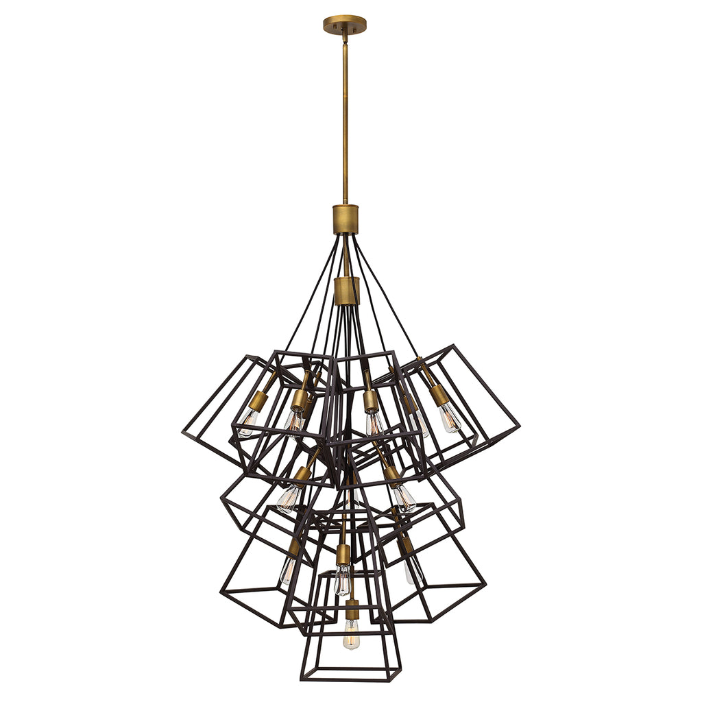 Hinkley Fulton Large 13 Light Chandelier in Bronze