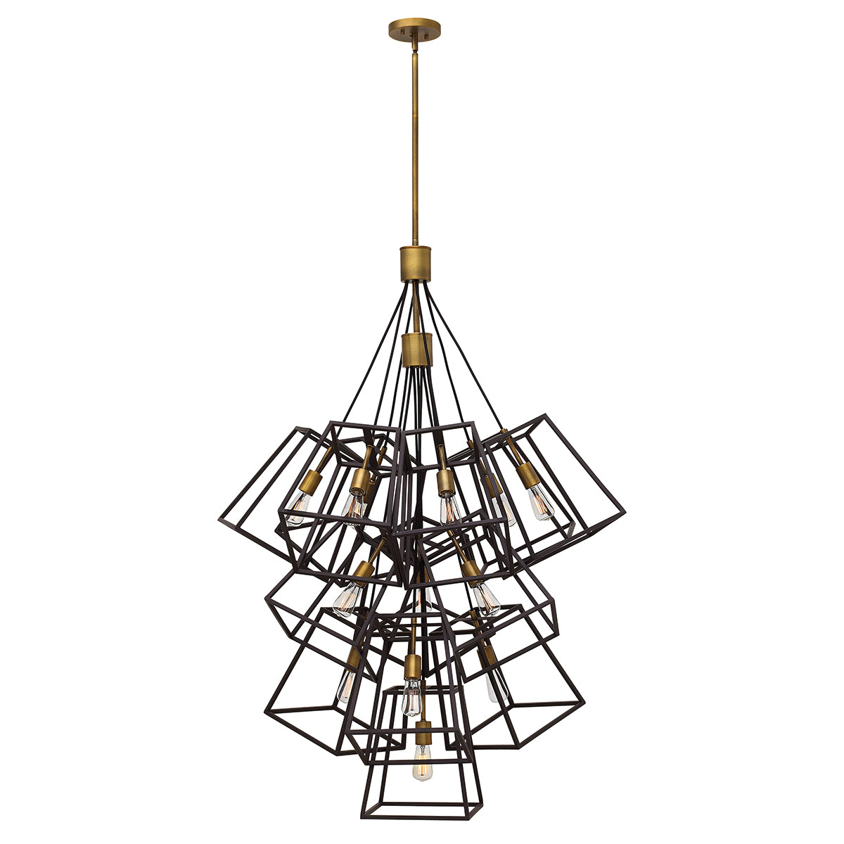 Hinkley Fulton Large 13 Light Chandelier in Bronze