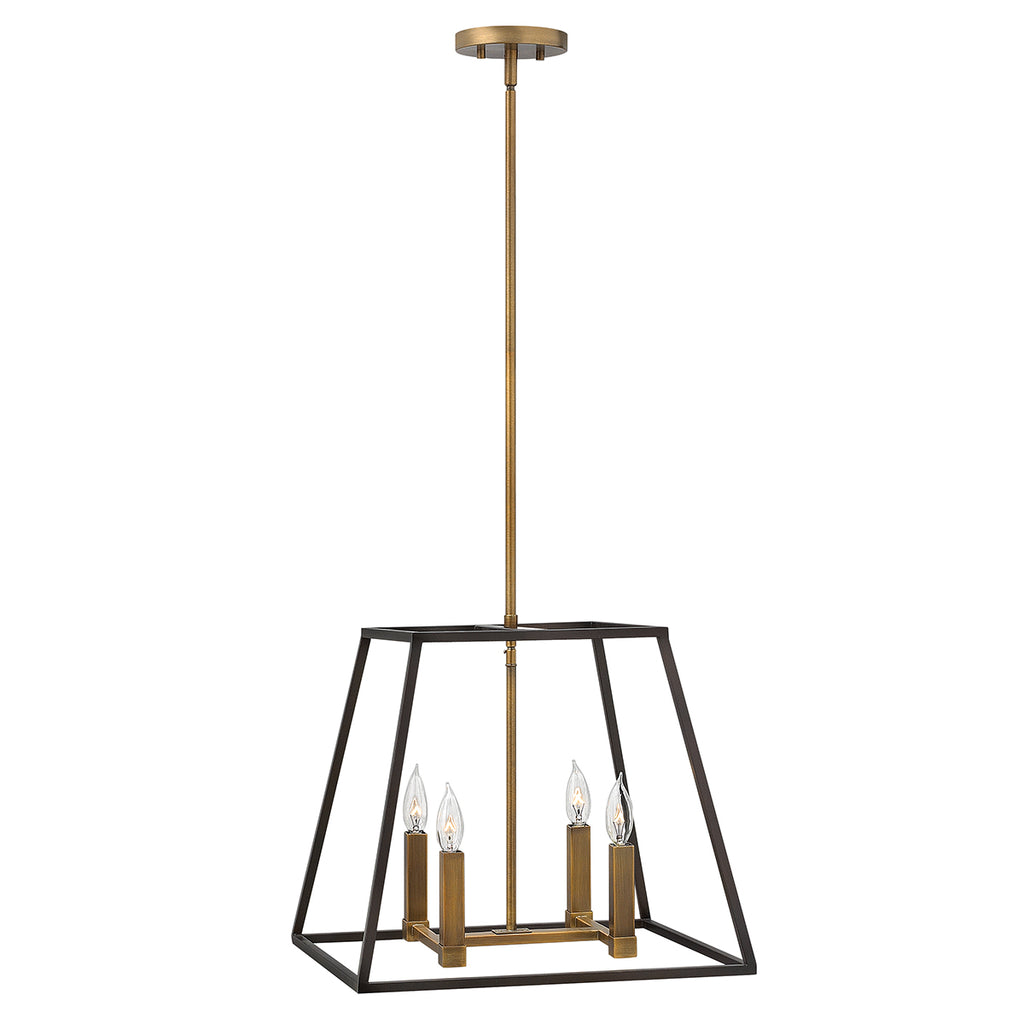 Hinkley Fulton 4 Light Pendant Light in Bronze
