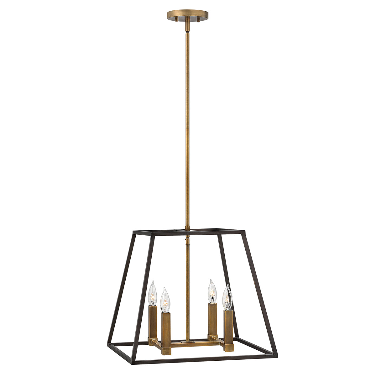 Hinkley Fulton 4 Light Pendant Light in Bronze