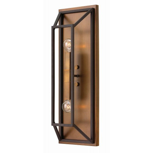 Hinkley Fulton 2 Light Wall Light in Bronze