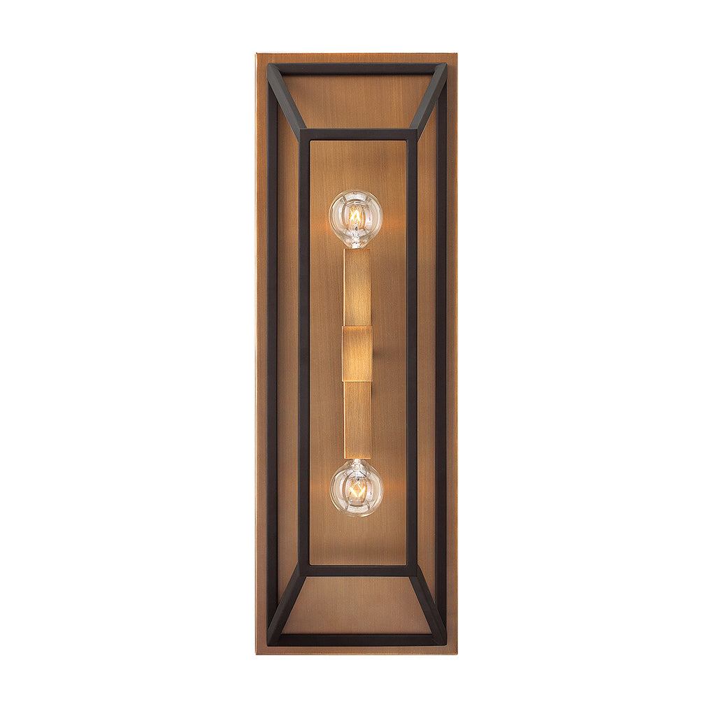 Hinkley Fulton 2 Light Wall Light in Bronze