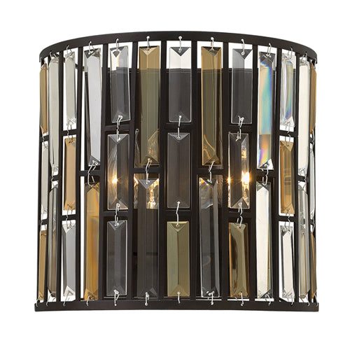 Hinkley Gemma 2 Light Half-Cylinder Wall Light in Vintage Bronze