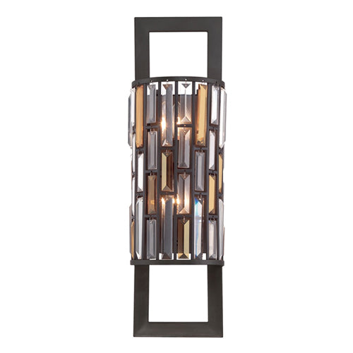 Hinkley Gemma 2 Light Rectangular Wall Light in Vintage Bronze
