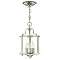 Hinkley Gentry Small 3 Light Pendant Light in Polished Nickel
