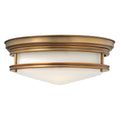 Hinkley Hadley 3 Light Flush Ceiling Light in Brushed Bronze