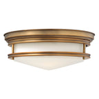 Hinkley Hadley 3 Light Flush Ceiling Light in Brushed Bronze