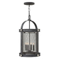 Hinkley Holden 4 Light Chandelier in Aged Zinc