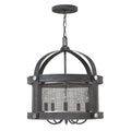 Hinkley Holden 5 Light Chandelier in Aged Zinc