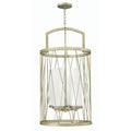 Hinkley Nest 1 Light Chandelier in Silver Leaf