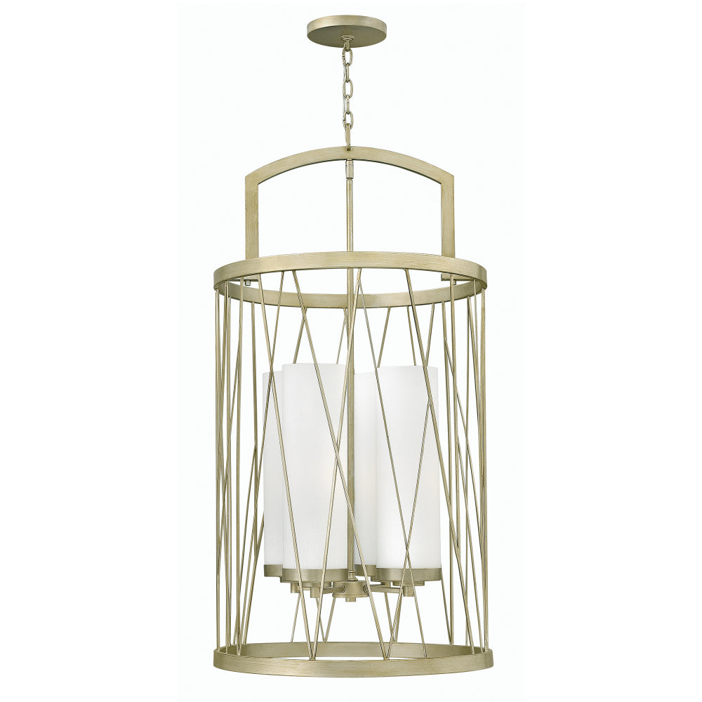 Hinkley Nest 1 Light Chandelier in Silver Leaf