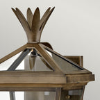 Hinkley Palma Outdoor Small Wall Lantern in Burnished Bronze, detail