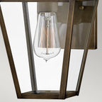 Hinkley Palma Outdoor Small Wall Lantern in Burnished Bronze, detail