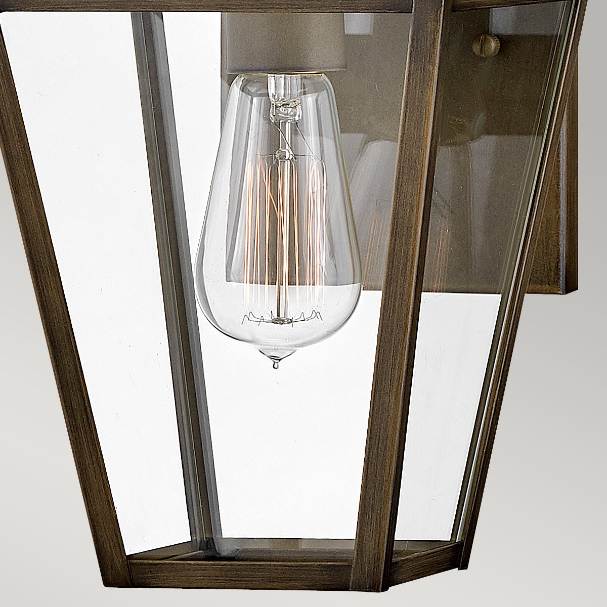 Hinkley Palma Outdoor Small Wall Lantern in Burnished Bronze, detail