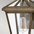 Hinkley Palma Outdoor Small Wall Lantern in Burnished Bronze, detail