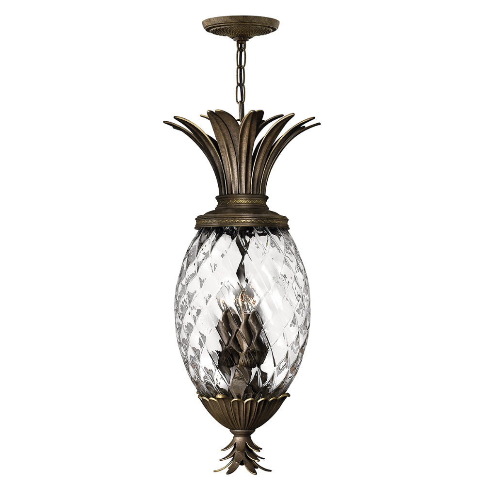 Hinkley Plantation 4 Light Pendant Light in Pearl Bronze