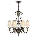 Hinkley Plantation 7 Light Chandelier in Pearl Bronze