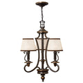 Hinkley Plymouth 3 Light Chandelier in Olde Bronze