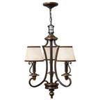 Hinkley Plymouth 3 Light Chandelier in Olde Bronze