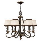 Hinkley Plymouth 6 Light Chandelier in Olde Bronze