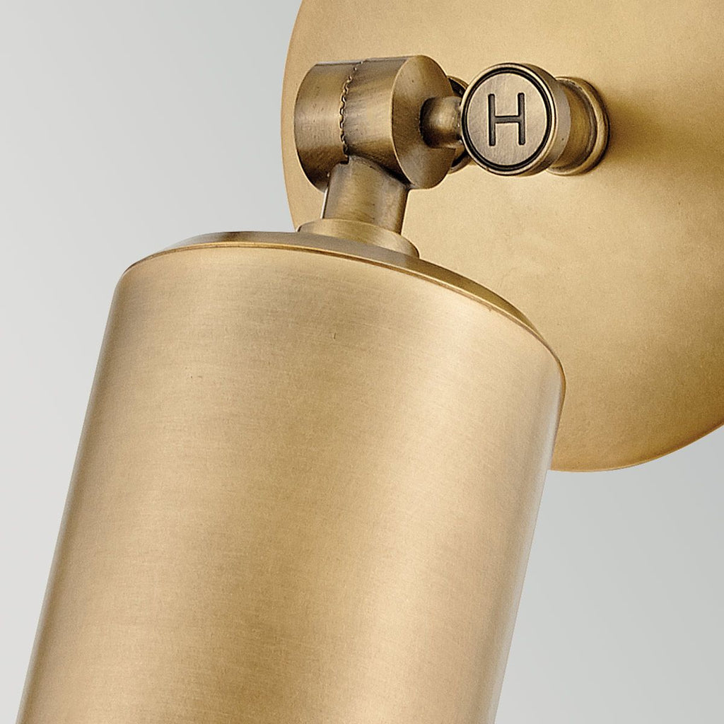 Hinkley Pratt Outdoor Spot Light in Heritage Brass