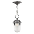 Hinkley Reef 1 Light Outdoor Chain Lantern in Haematite