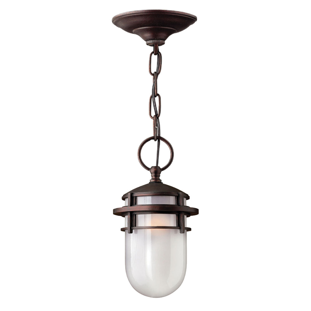 Hinkley Reef 1 Light Outdoor Chain Lantern in Victorian Bronze