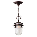 Hinkley Reef 1 Light Outdoor Chain Lantern in Victorian Bronze