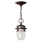 Hinkley Reef 1 Light Outdoor Chain Lantern in Victorian Bronze