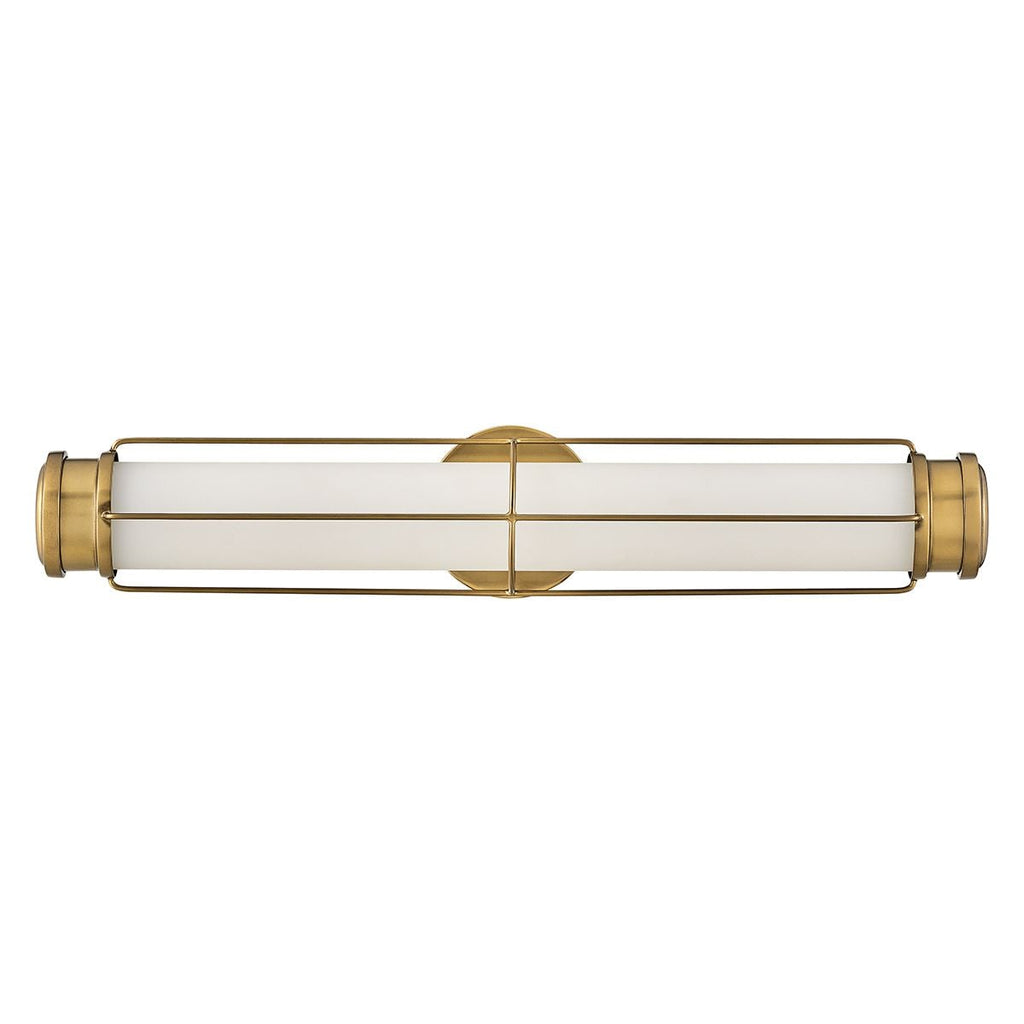 Hinkley Saylor Medium LED Bathroom Wall Light in Heritage Brass