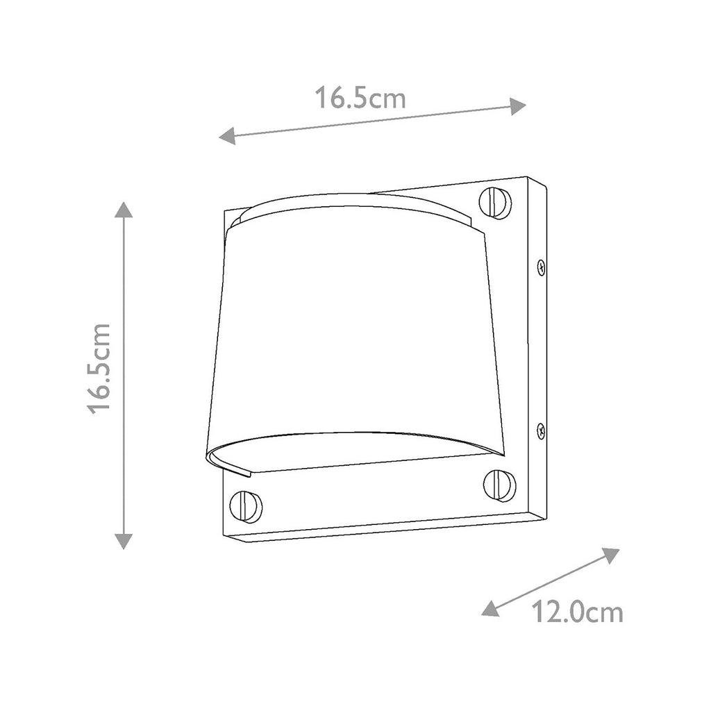 Hinkley Scout Outdoor Small Wall Light in Black