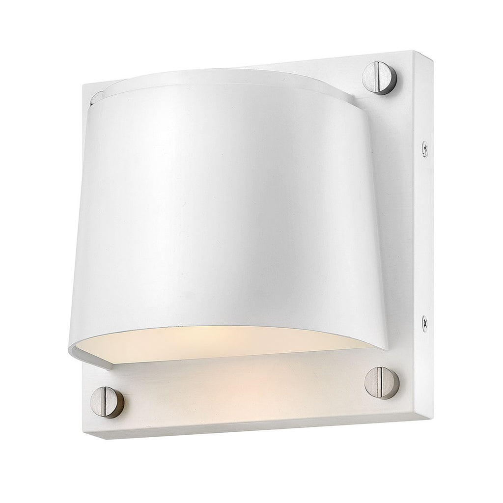 Hinkley Scout Outdoor Small Wall Light in Satin White