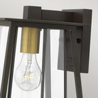 Hinkley Walker Small Outdoor Wall Lantern in Buckeye Bronze, detail