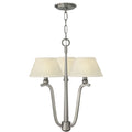 Hinkley Whitney 3 Light Chandelier in Brushed Nickel