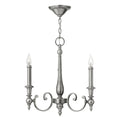 Hinkley Yorktown 3 Light Chandelier in Antique Nickel