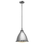 Hinkley Amelia Medium Pendant Light in Polished Nickel with Metal Frame