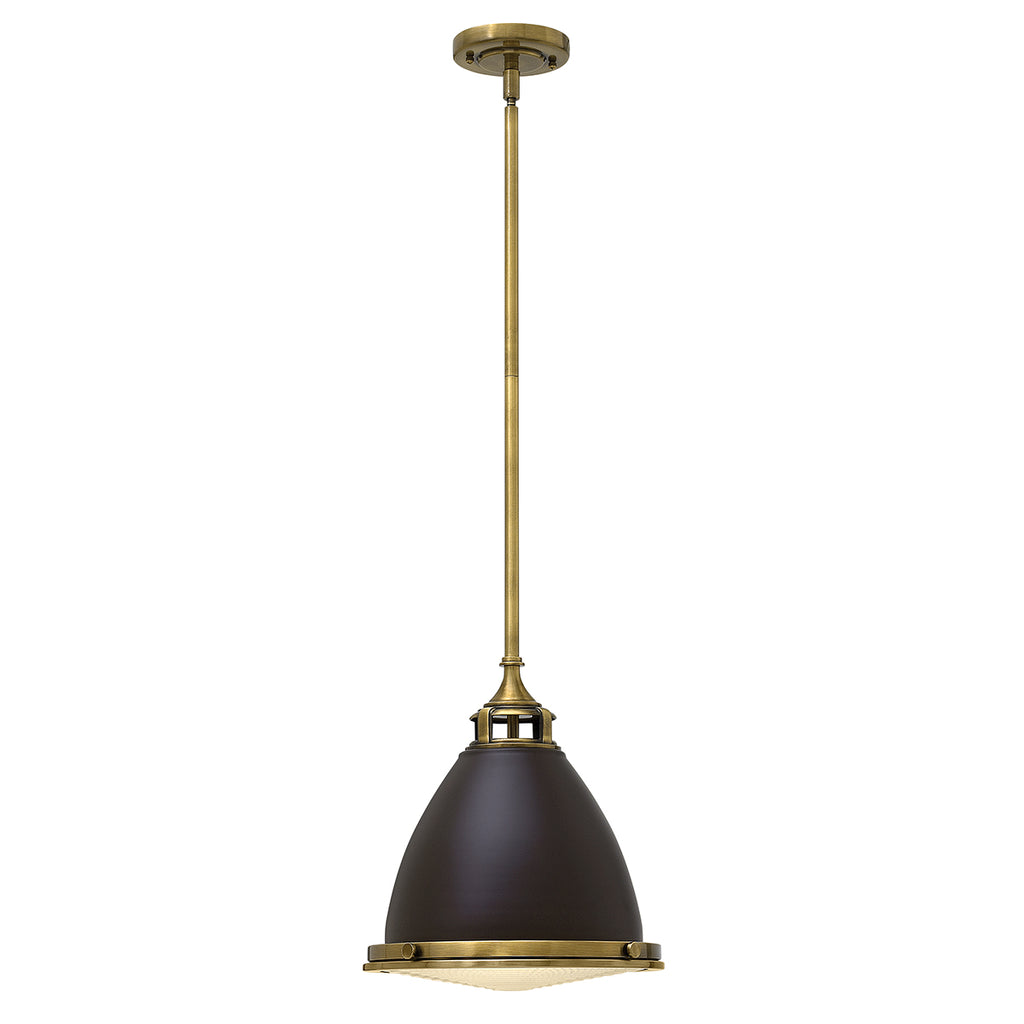 Hinkley Amelia Medium Pendant Light in Bronze with Metal Frame