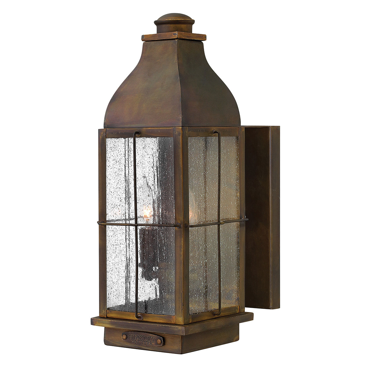 Hinkley Bingham Medium 2 Light Coastal Wall Lantern in Sienna