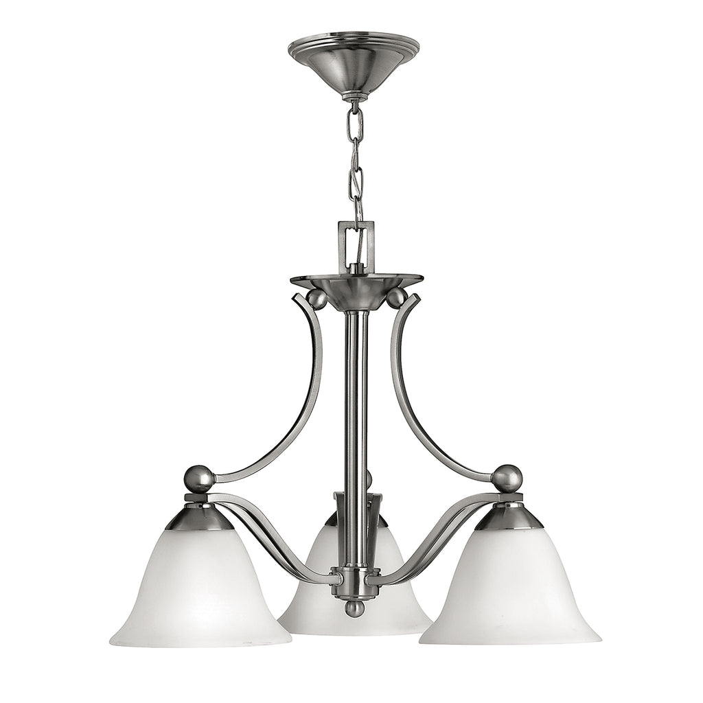 Hinkley Bolla 3 Light Ceiling Light in Brushed Nickel