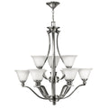 Hinkley Bolla 9 Light Ceiling Light in Brushed Nickel