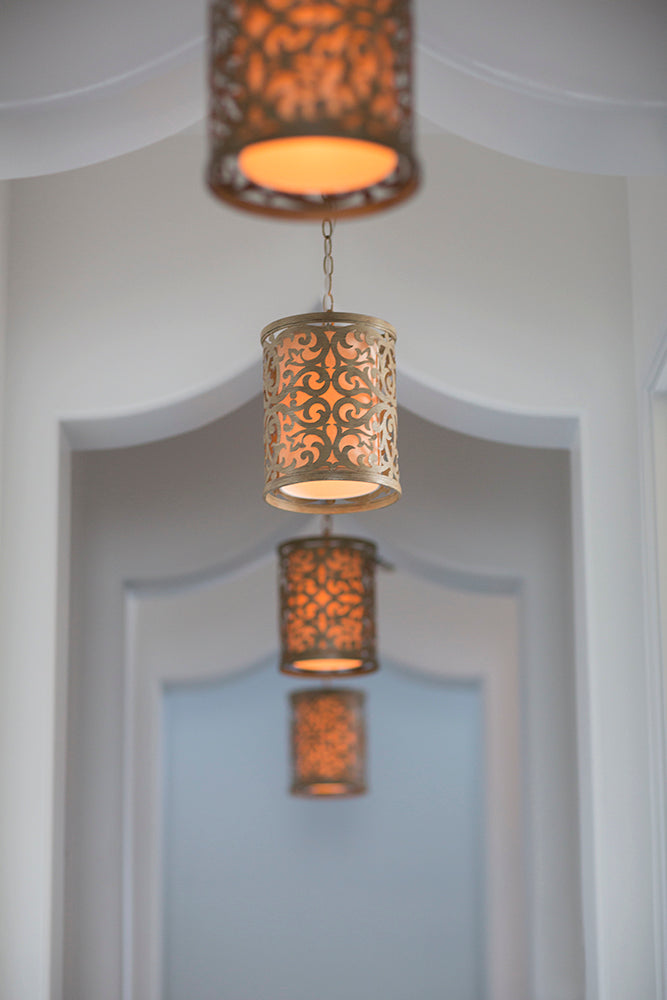 Hinkley Carabel Mini Pendant Light in Antique Brass
