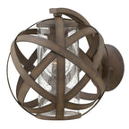 Hinkley Carson 1 Light Outdoor Wall Lantern in Vintage Iron