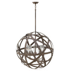 Hinkley Carson 5 Light Outdoor Pendant Light in Vintage Iron