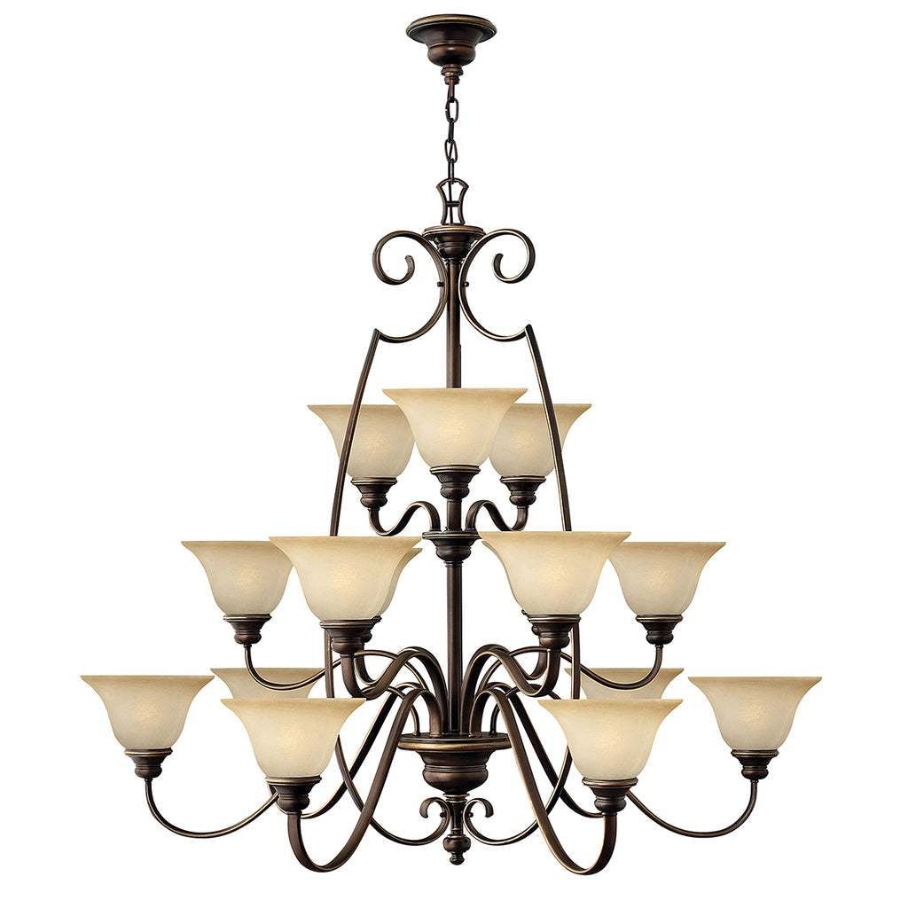 Hinkley Cello 15 Light Chandelier in Antique Bronze