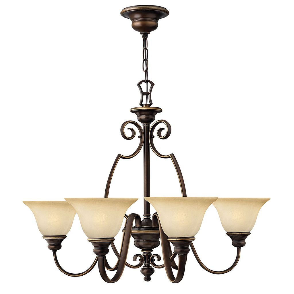 Hinkley Cello 6 Light Chandelier in Antique Bronze