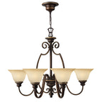 Hinkley Cello 6 Light Chandelier in Antique Bronze